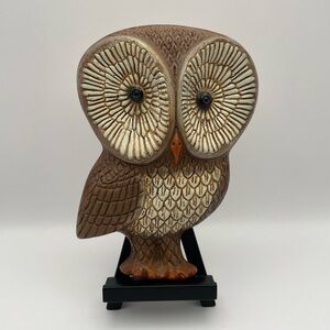 Vintage, 1970s, Retro HOMCO Foamcraft Wise Old Owl Wall Plaque